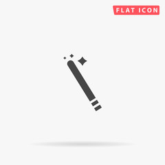 Magician Wand flat vector icon