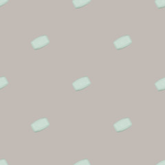 Surface of Natural green soap pattern on gray background. top view flat lay.