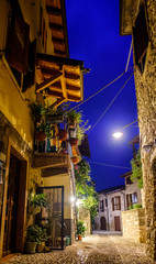 typical old facade in italy