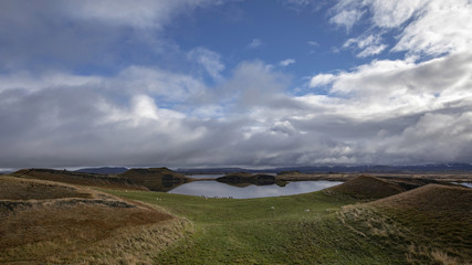 beauty of Skutustadir Iceland