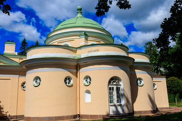 Pavilion Lower bath in Catherine park at Tsarskoye Selo in Pushkin, Russia