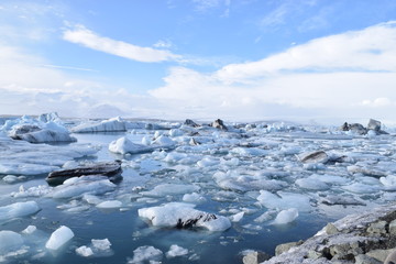 Iceland Iceberg Landscape Nature Glacier