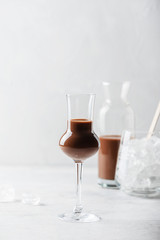Sweet chocolate liqueur