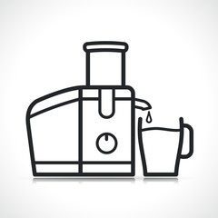 Vector juice extractor machine icon