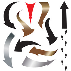 set of arrows. ten pieces