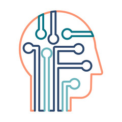 Intelligence, knowledge and education thin line vector icon