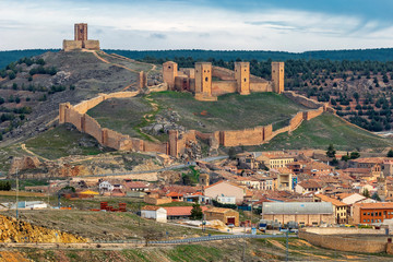 Molina de Aragón, murallas fortificadas y castillo. Guadalajara. España. Europa.