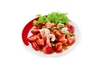Salad Strawberry Spicy northeast Thai food