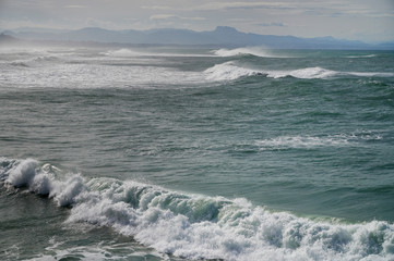 Coastline of Biarritz, Pyrenees Atlantiques, Aquitaine, France