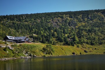 Fototapeta premium panoramic view of the mountain
