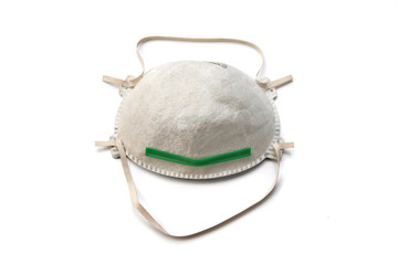 dust mask isolated  protection equipment, for face on white background