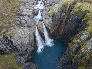 Iceland waterfall on 93 road