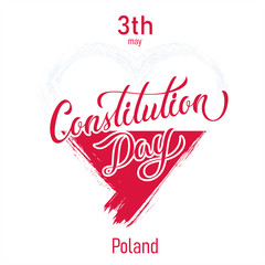 Fototapeta premium Poland Constitution Day Vector Design