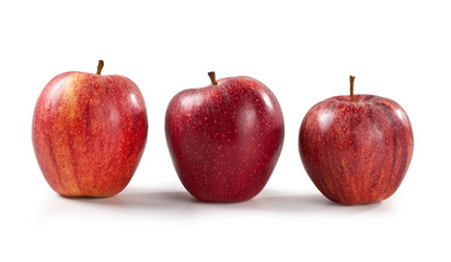Royal Gala apple on white background Mele Gala