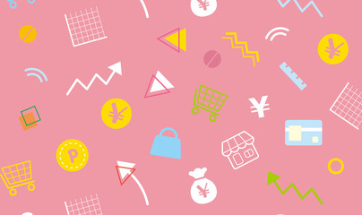 マネーイメージの背景イラスト