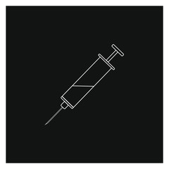 virus vaccine on white background