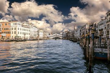 Grand canal and Rialto bridge, Venice