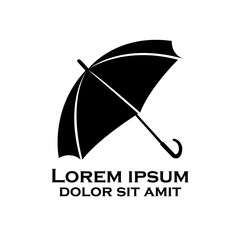 umbrella Icon flat design. symbol umbrella isolated on white background.