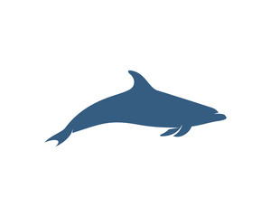 Fototapeta premium Dolphins logo design vector template. Silhouette of Dolphins design illustration