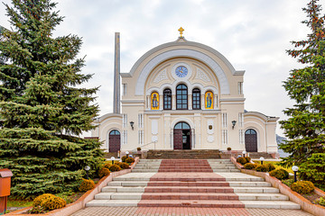 Fototapeta na wymiar Brest Fortress. Garrison St. Nicholas Church. Republic of Belarus