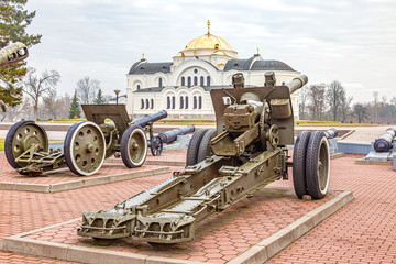 Artillery on the territory of the Brest Fortress
