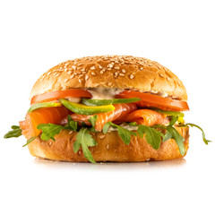  burger on a white background for a restaurant site5