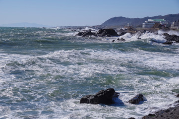 房総半島南端から見る伊豆大島