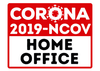 Corona virus homme office work