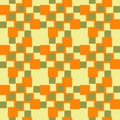 Abstract geometric seamless pattern. Geometrical ornament of squares. Vector colorful illustration. Endless texture.