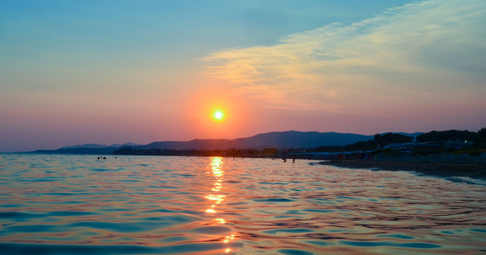 Sonnenuntergang in Alexandroupoli - Griechenland  