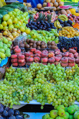 Sale of fruits in Tangier, Morocco, Afrique.