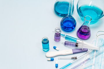 Laboratory studies of coronavirus. Worldwide pandemic COVID-19, 2019-nCoV, SARS-CoV-2