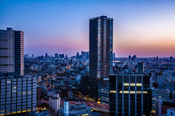 tokyo skyline at night
