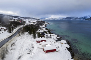 Norway Evenskjer in winter