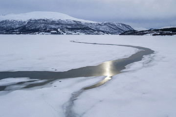 Norway Sorreisa in winter