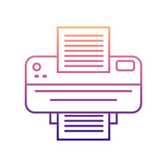 Printer nolan icon. Simple thin line, outline vector of Appliances icons for ui and ux, website or mobile application