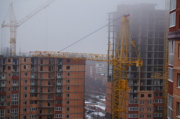 Fototapeta na wymiar Construction of houses