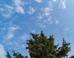 Fototapeta premium Cielo e nuvole in una giornata di primavera