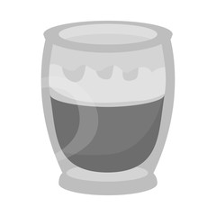 Isolated object of coffee and glass icon. Graphic of coffee and beverage stock symbol for web.