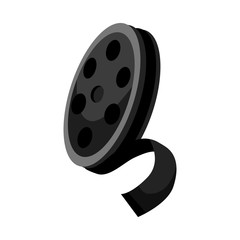Isolated object of reel and movie logo. Web element of reel and film vector icon for stock.