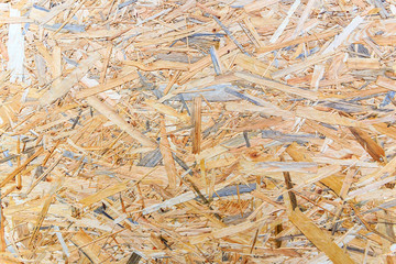 Osb wood board for background decoration. Wooden board made from piece of wood