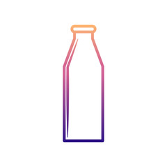 milk bottle nolan icon. Simple thin line, outline vector of BOTTLE icons for ui and ux, website or mobile application