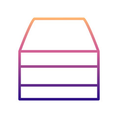 a tube of cream nolan icon. Simple thin line, outline vector of BOTTLE icons for ui and ux, website or mobile application