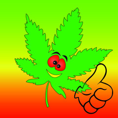  The hemp leaf fun gives leaders legally joy