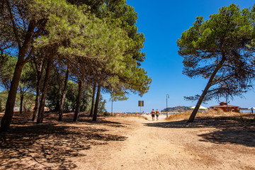Estartit beach in Girona, Catalonia, Spain.