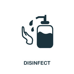 Disinfect icon. Simple illustration from coronavirus collection. Creative Disinfect icon for web design, templates, infographics and more
