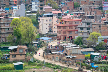 Fototapeta premium Road in the Village
