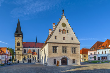 Obraz premium Old town hall, Bardejov, Slovakia
