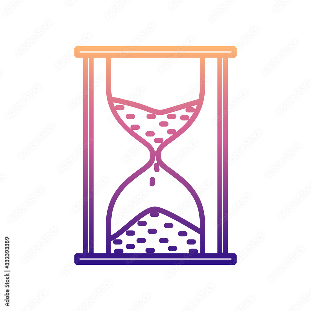 Poster sand glass nolan icon. simple thin line, outline vector of measuring instruments icons for ui and ux