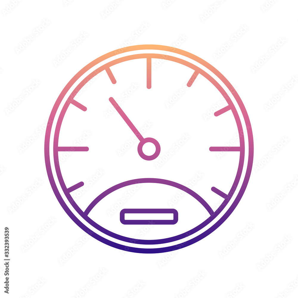 Poster speedometer nolan icon. simple thin line, outline vector of measuring instruments icons for ui and u